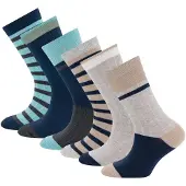 Ewers Meias 'Retro- Chic' bege / navy / azure / cinzento / cinzento escuro / menta