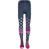 Ewers Collants 'Flipside Blumen' navy / rosa escurecido / rosa claro