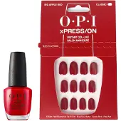 OPI Xpress-On Unhas Artificiais Tons Icônicos Big Apple Red 30 U