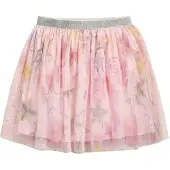Desigual , Saia de tule com estrelas, PoliÉSter, Vermelho, 3/4