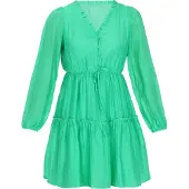 NAEMI Vestido esmeralda