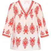 Ebeeza Blusa ecru / lagosta