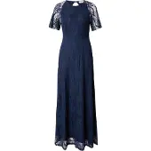 Vila Vestido Longo De Manga Curta Femma