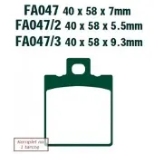 EBC Pastilhas De Freio Fa Series Organic Fa047/3