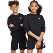 Nike Sweatshirt 'Club Fleece' preto / branco