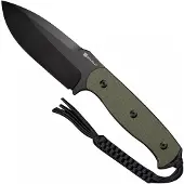 SENCUT Toxodon S24036-2 Black, Green G10, faca fixa