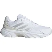 Adidas Sapatilha de desporto 'CourtJam Control 3' cinzento claro / prata / branco