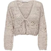 ONLY Casaco de malha 'Beach' taupe