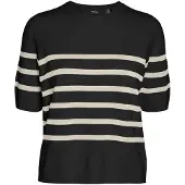 Vero Moda Pullover 'VMSaba' creme / preto