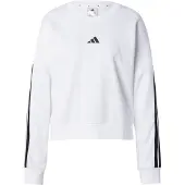 Adidas Sweatshirt de desporto 'ESSENTIALS 3-STRIPES FRENCH TERRY' preto / branco