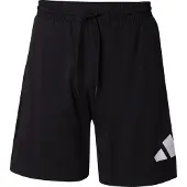 Adidas Calças de desporto 'ESSENTIALS BIG LOGO SINGLE JERSEY' preto / branco