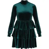 Faina Vestido de cocktail esmeralda