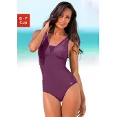 LASCANA Fato de banho modelador 'Dagmar' berinjela