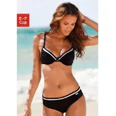 LASCANA Biquíni preto / branco