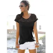 LASCANA Camisa preto
