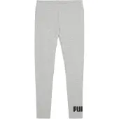 Puma Calças de desporto 'Ess No. 1' cinzento claro / preto