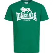 Lonsdale Camisa esmeralda / branco