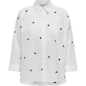 ONLY Blusa 'ONLNEW LINA' preto / branco