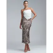 BWLDR Saia 'Alisa' castanho / vermelho / branco
