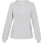 Usha Pullover 'Fashion Look' cinzento claro