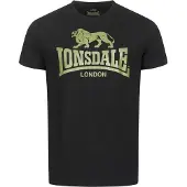 Lonsdale Camisa verde claro / preto