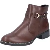 Rieker Botas pelo tornozelo castanho escuro