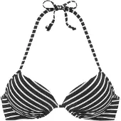 s.Oliver Top de biquíni preto / branco