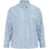 We fashion Blusa azul céu / branco