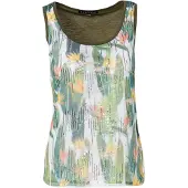 KOROSHI Top amarelo / verde / roxo / branco