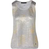 KOROSHI Top ouro / cinzento