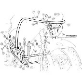 Hepco & becker Estribo de proteção do motor NT650V DEAUVILLE PRETO