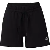 Adidas Calças de desporto 'ESSENTIALS SMALL LOGO FEEL COZY' preto / prata