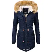 NAVAHOO Parka de inverno 'La Viva' azul escuro