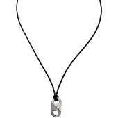 Emporio Armani Black men's Collana Eagle Logo EGS3170040