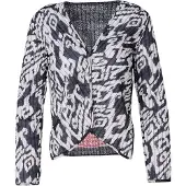 KOROSHI Casaco meia-estação vermelho vivo / preto / offwhite