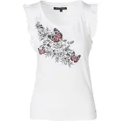 KOROSHI Top vermelho / preto / branco
