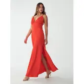 BWLDR Vestido de festa 'AVONLEA' vermelho fogo