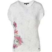 KOROSHI Camisa estuque / cinzento / granadina / branco