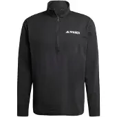 Adidas Camisa funcionais 'Multi Climacool 1/2 Zip Long Sleeve' preto / branco