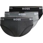 BOSS Cueca cinzento / cinzento escuro / preto / branco