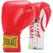 Everlast Luvas De Boxe De Couro Artificial 1910 Sparring Laced