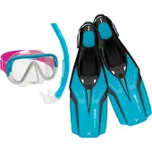 Mares Aquazone Conjunto De Snorkel Júnior Nateeva Keewee
