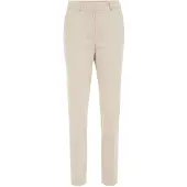 We fashion Calças com vincos bege