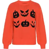 Swirly Pullover 'Halloween' laranja / preto