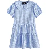 Next Vestido azul / branco