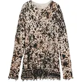 Desigual , Suéter animal print, AlgodÃO, L