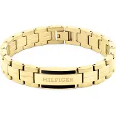 Tommy Hilfiger Bracciale Parker Acciaio Placcato Oro Uomo Bracciale