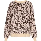NAEMI Sweatshirt chocolate / castanho claro / preto