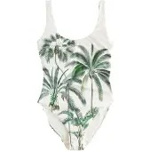 Next Fato de banho creme / verde