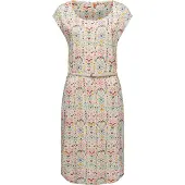 Ragwear Vestido 'Lilithe Ikat' bege / mostarda / petróleo / vermelho cereja